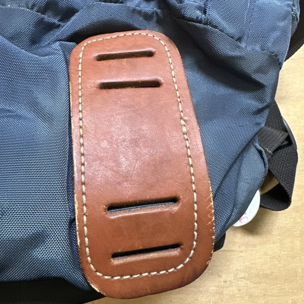 THE NORTH FACE frame back pack BLUE Brown tag USA Vintage 25X22